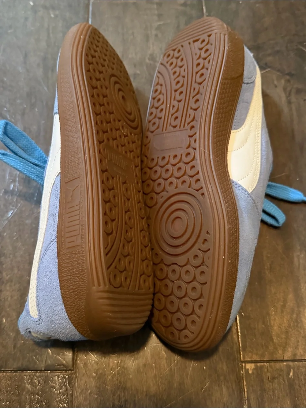 NEW PUMA Palmero Trainers, Light Blue Sneakers